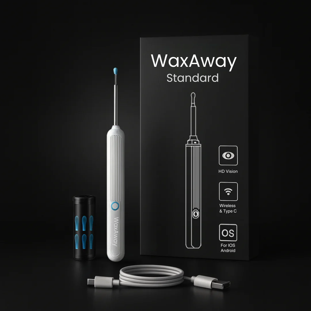 WaxAway™ -Chytré čištění uší s pokročilou technologií