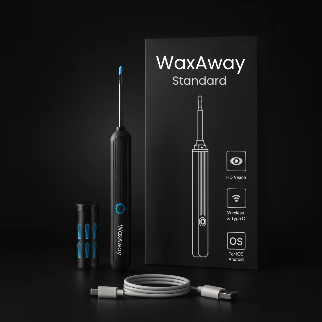 WaxAway™ -Chytré čištění uší s pokročilou technologií